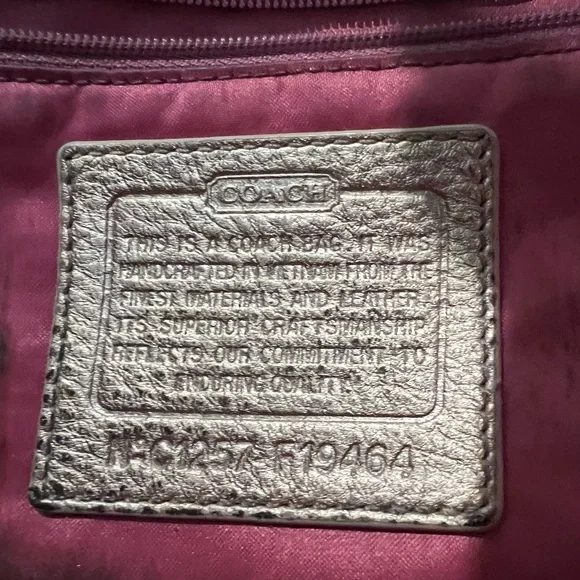 Coach authentic vintage multi-colored logo tote bag - Picture 12 of 13